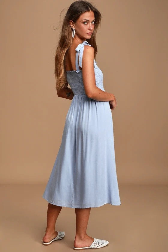 Soft Serve Dress in Blue
