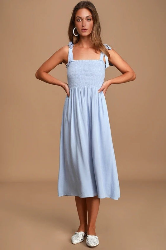 Soft Serve Dress in Blue