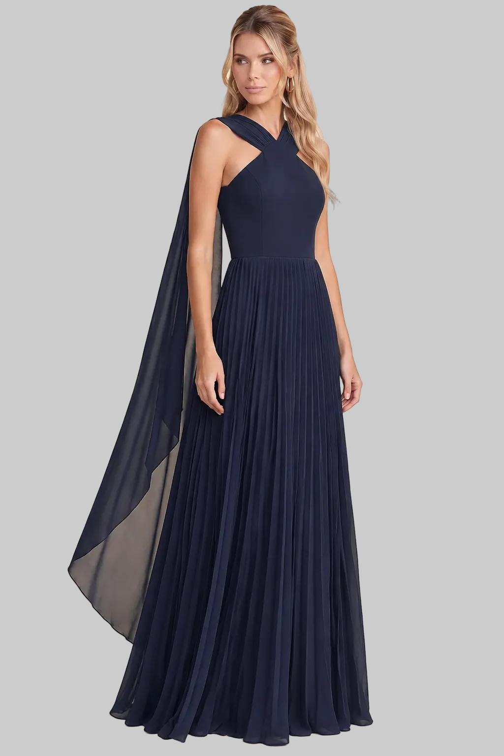 Renata Dress in Navy