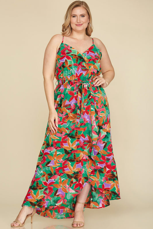 PRE-ORDER: Straw Hat & Mocktail Dress in Green