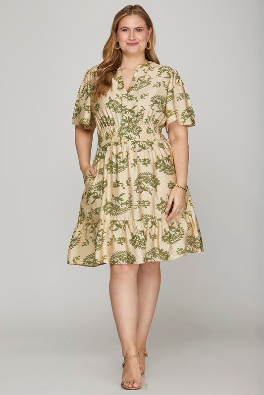 Green Opal Dress - Plus