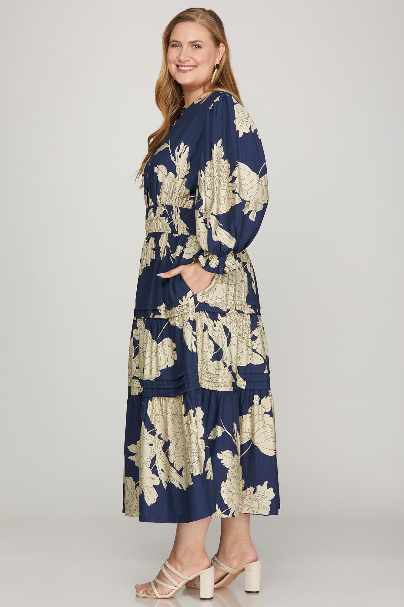 PRE-ORDER: Navy Floral Dress