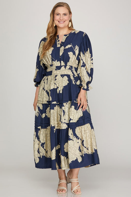 PRE-ORDER: Navy Floral Dress