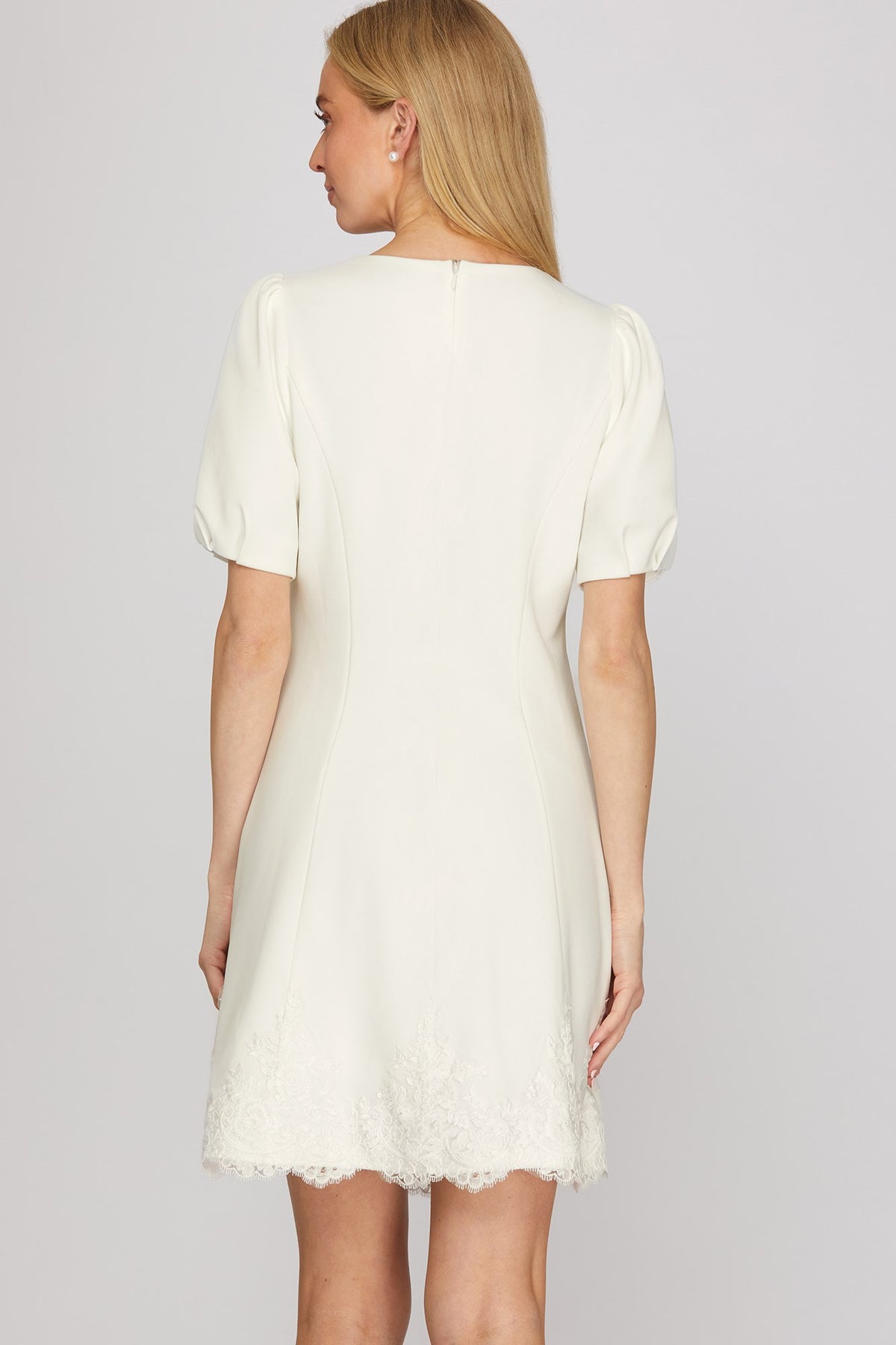 PRE-ORDER: Clutch My Pearls Dress White
