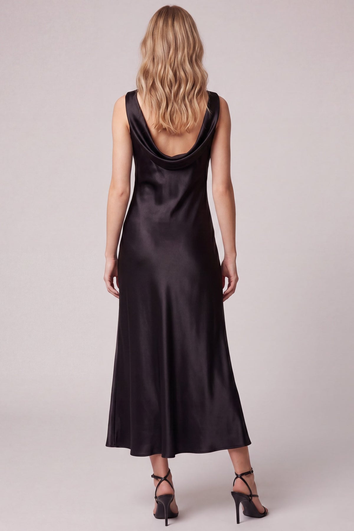 Party in The Back Black Dress
