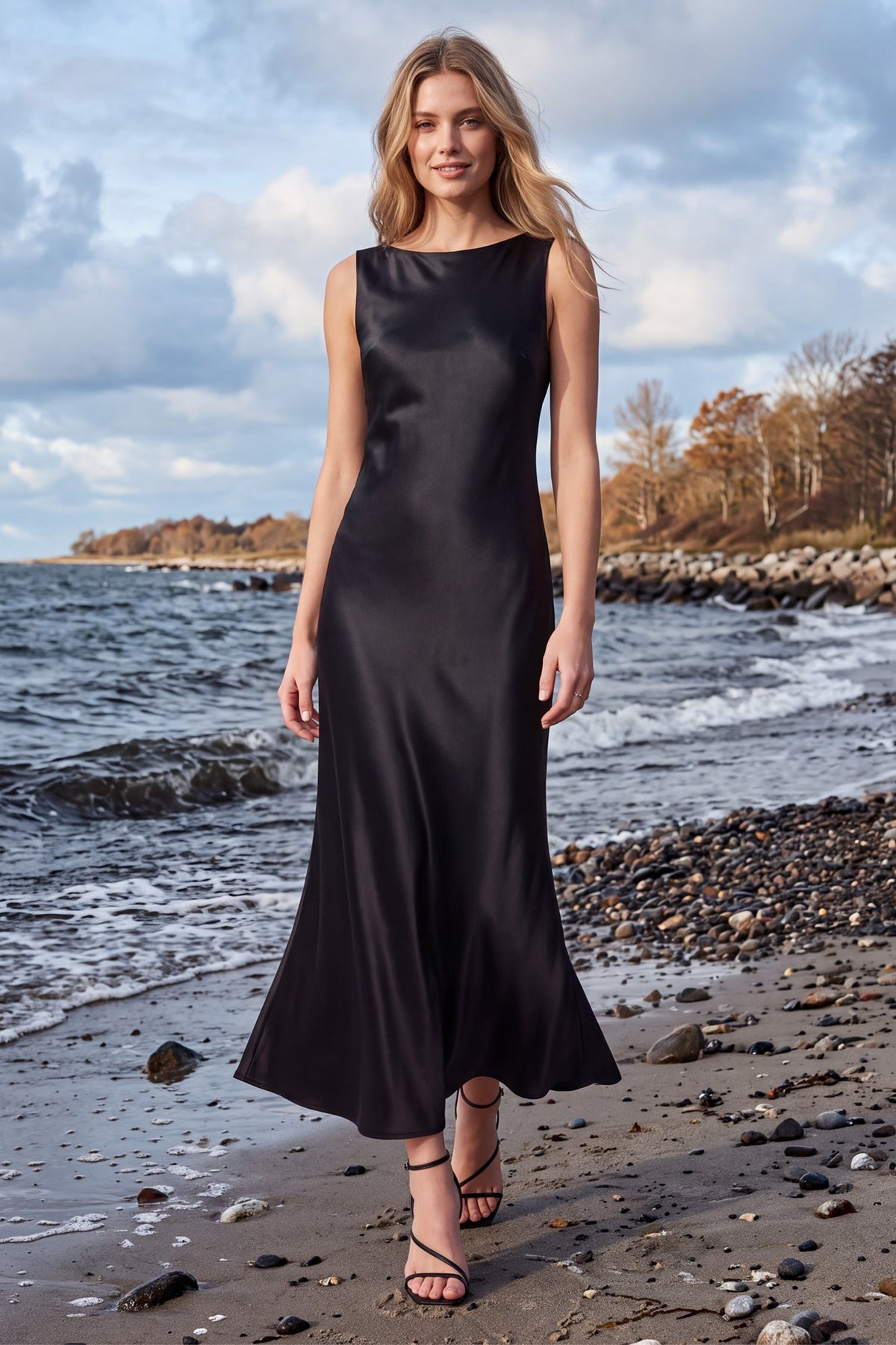 Party in The Back Black Dress