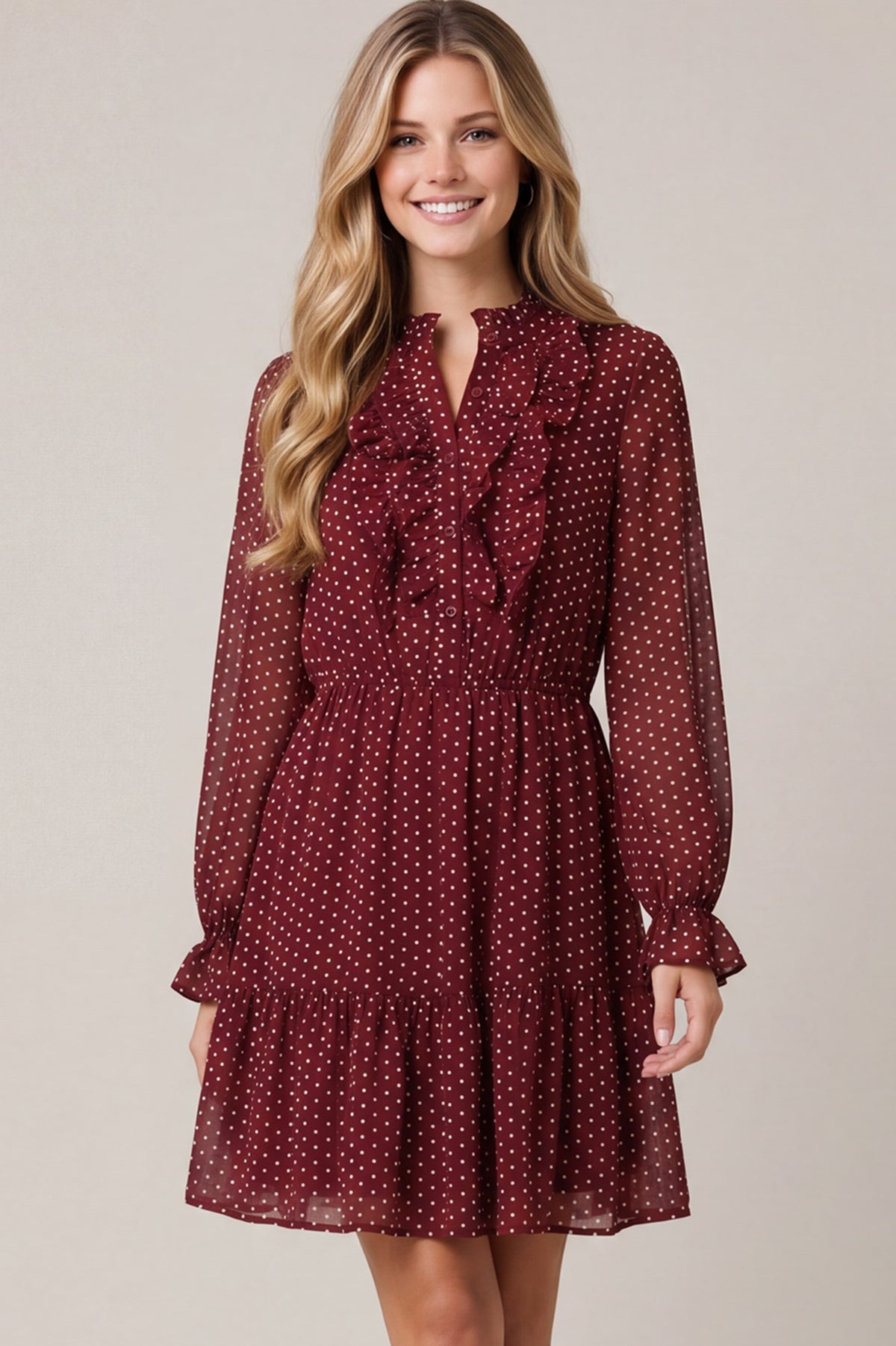 PRE-ORDER: On The Dot Dress Wine