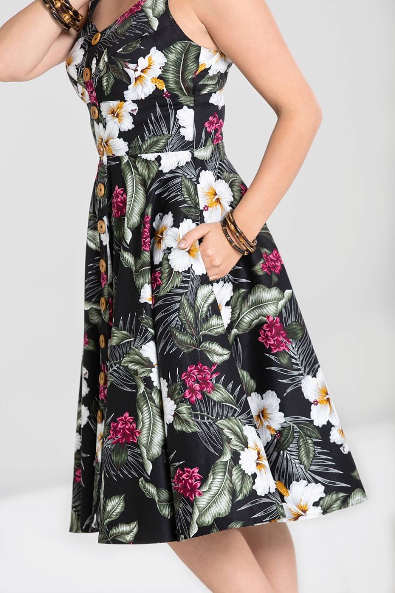 Tahitian Beauty Dress in Black
