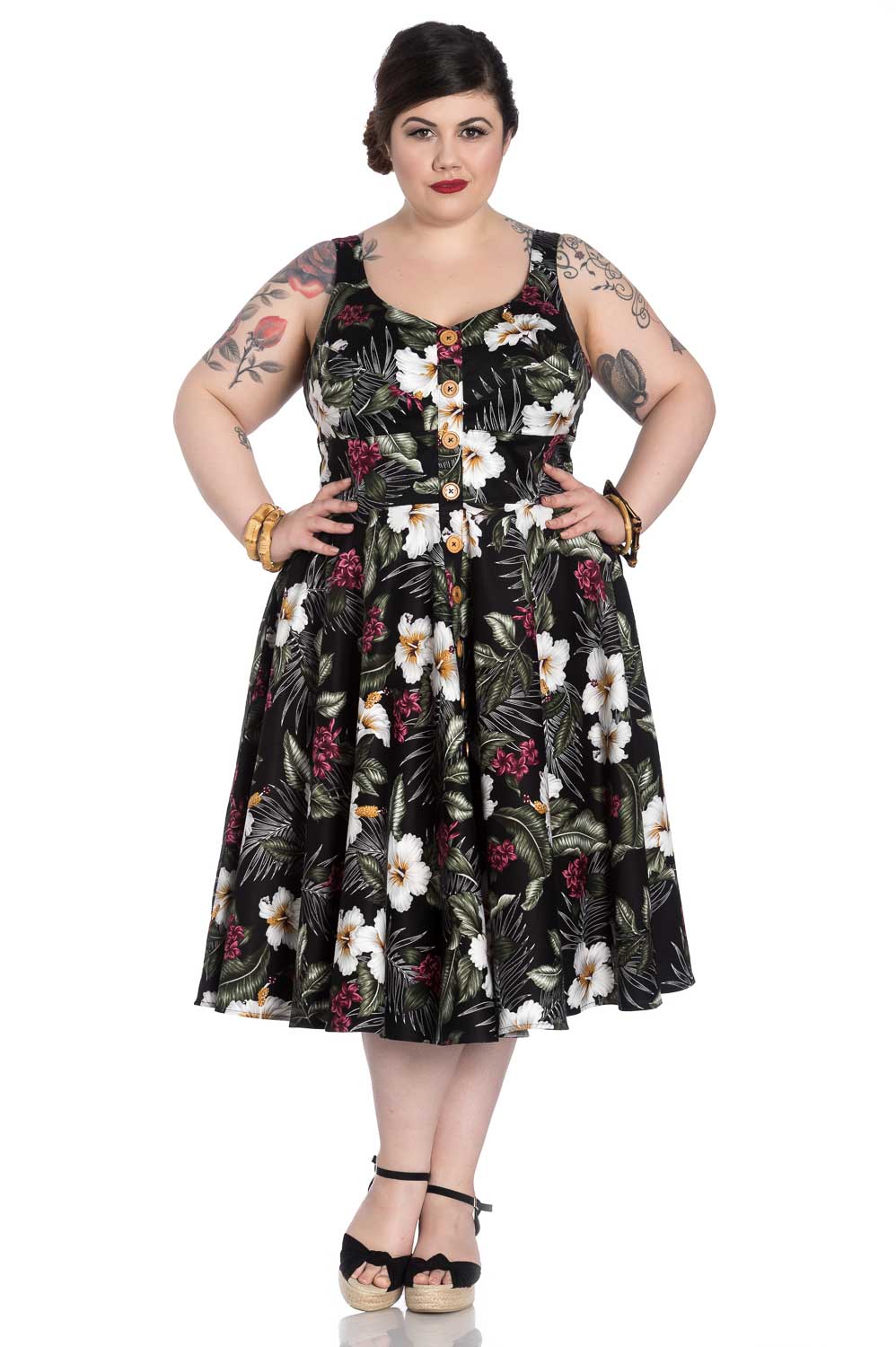 Tahitian Beauty Dress in Black
