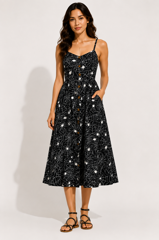 PRE-ORDER: Out Of Town Dress Spiders