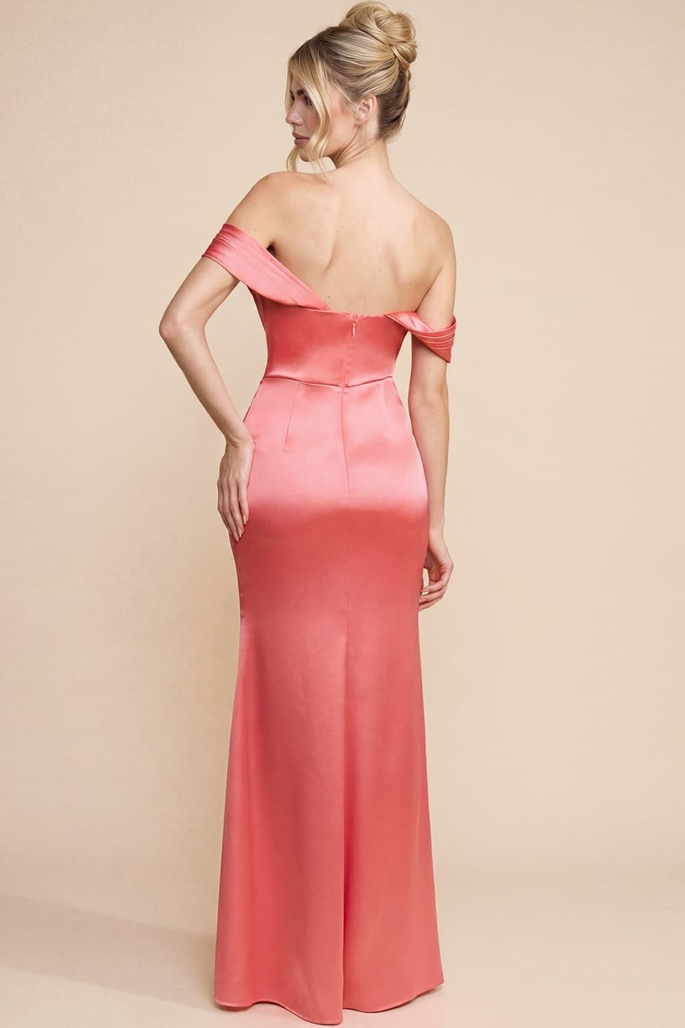 PRE-ORDER: Elizabeth Satin Dress in Navy