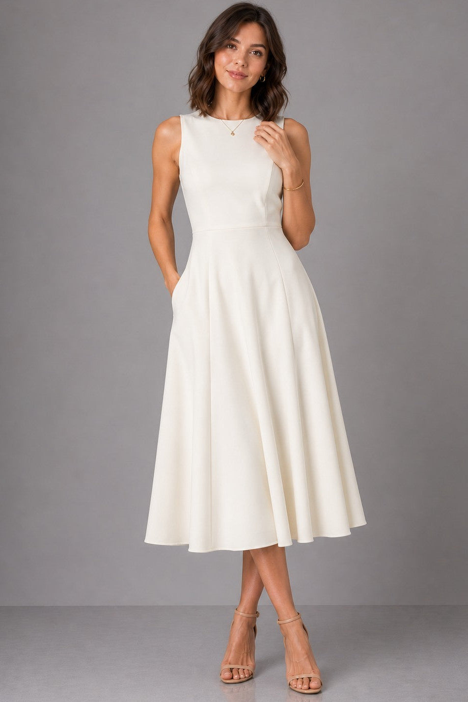PRE-ORDER: Poise & Grace Dress Ivory