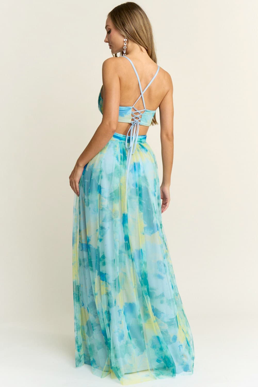 Claudette Dress in Aqua