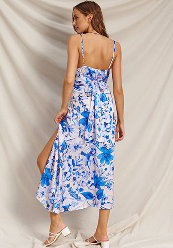 Aren't You Sweet Dress in Floral Satin