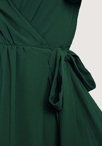 Amanda Dress in Hunter Green