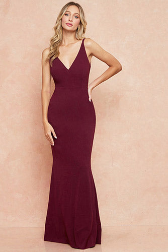 Selena Dress in Burgundy