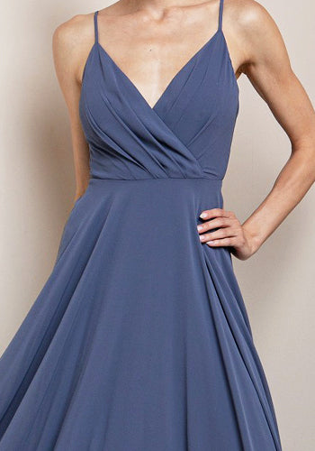 Bella Dress in Slate Blue