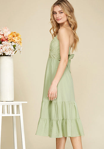 Breath Of Fresh Air Dress in Sage