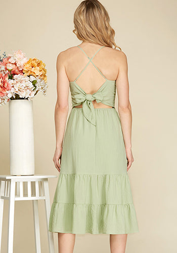 Breath Of Fresh Air Dress in Sage