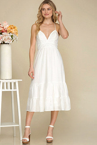 Breath Of Fresh Air Dress in White