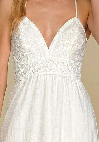 Breath Of Fresh Air Dress in White