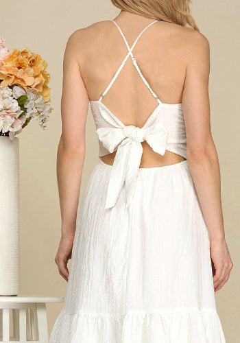 Breath Of Fresh Air Dress in White