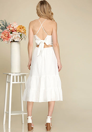 Breath Of Fresh Air Dress in White