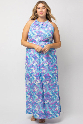 Mermaid Vibe Maxi Dress - Plus