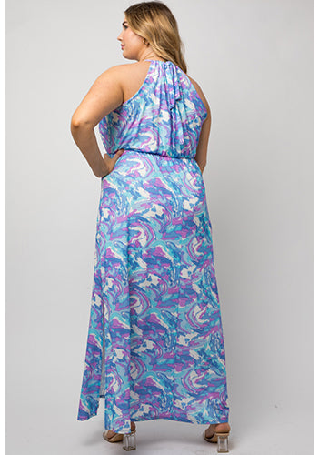 Mermaid Vibe Maxi Dress - Plus