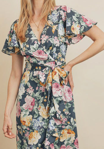 Ciao Bella Dress in Midnight Floral