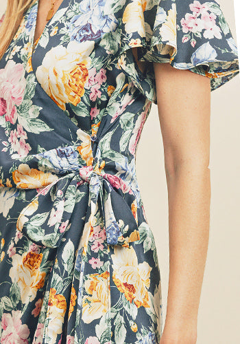 Ciao Bella Dress in Midnight Floral