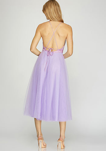 Dolly Up Tulle Dress in Lilac