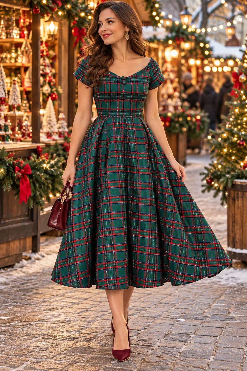 Miss Lily Dress in Green