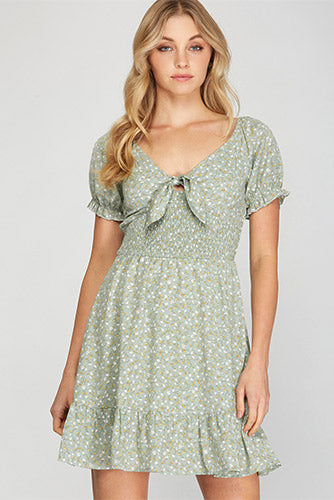 Cottage Fair Dress in Sage