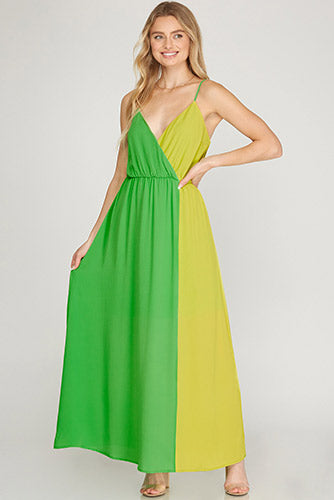 Santa Monica Pier Maxi Dress in Citrus