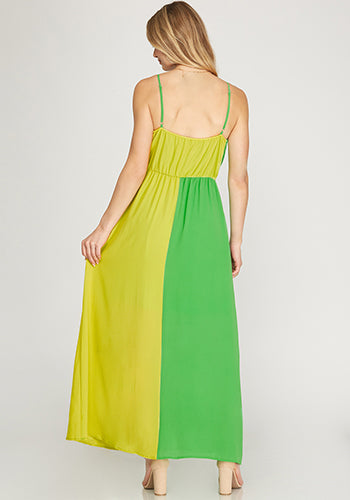 Santa Monica Pier Maxi Dress in Citrus