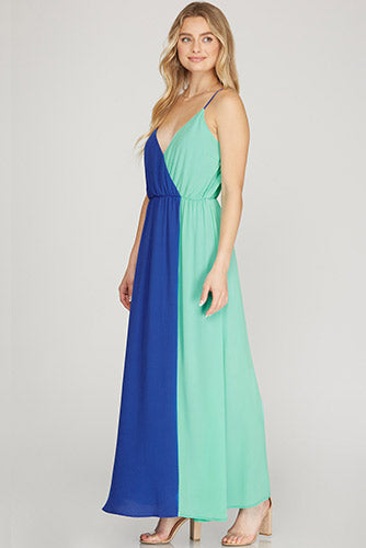 Santa Monica Pier Maxi Dress in Ocean