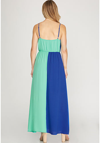 Santa Monica Pier Maxi Dress in Ocean