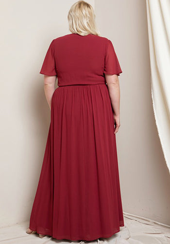 Amanda Dress in Red - Plus