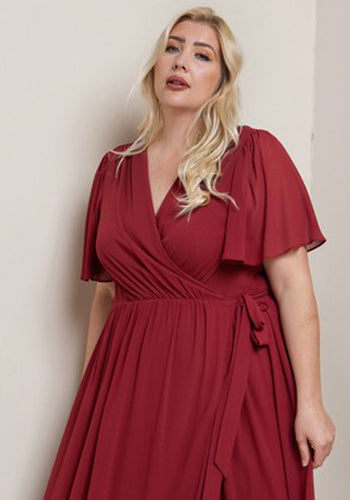 Amanda Dress in Red - Plus