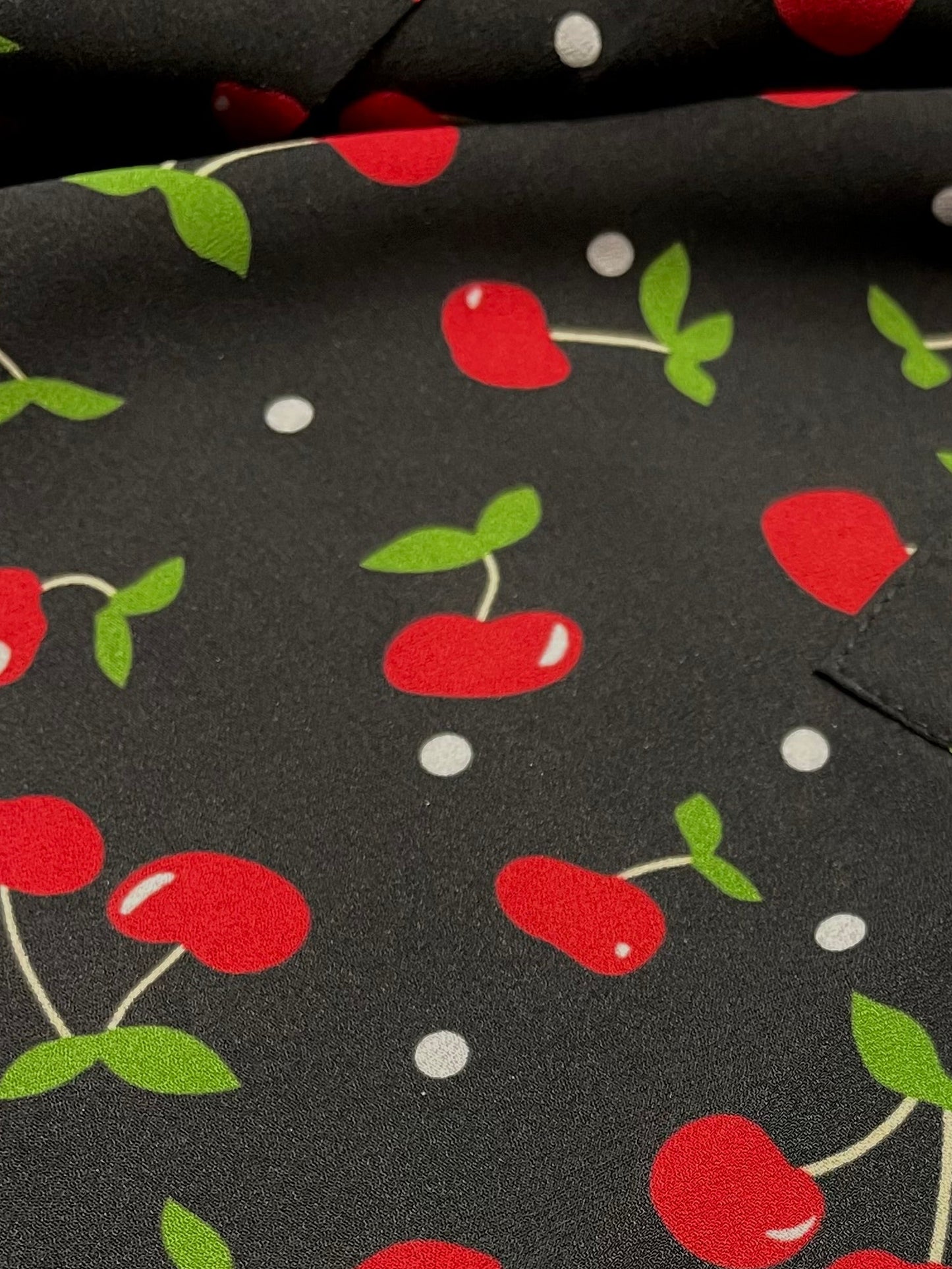 French Cafe Dress Cherry