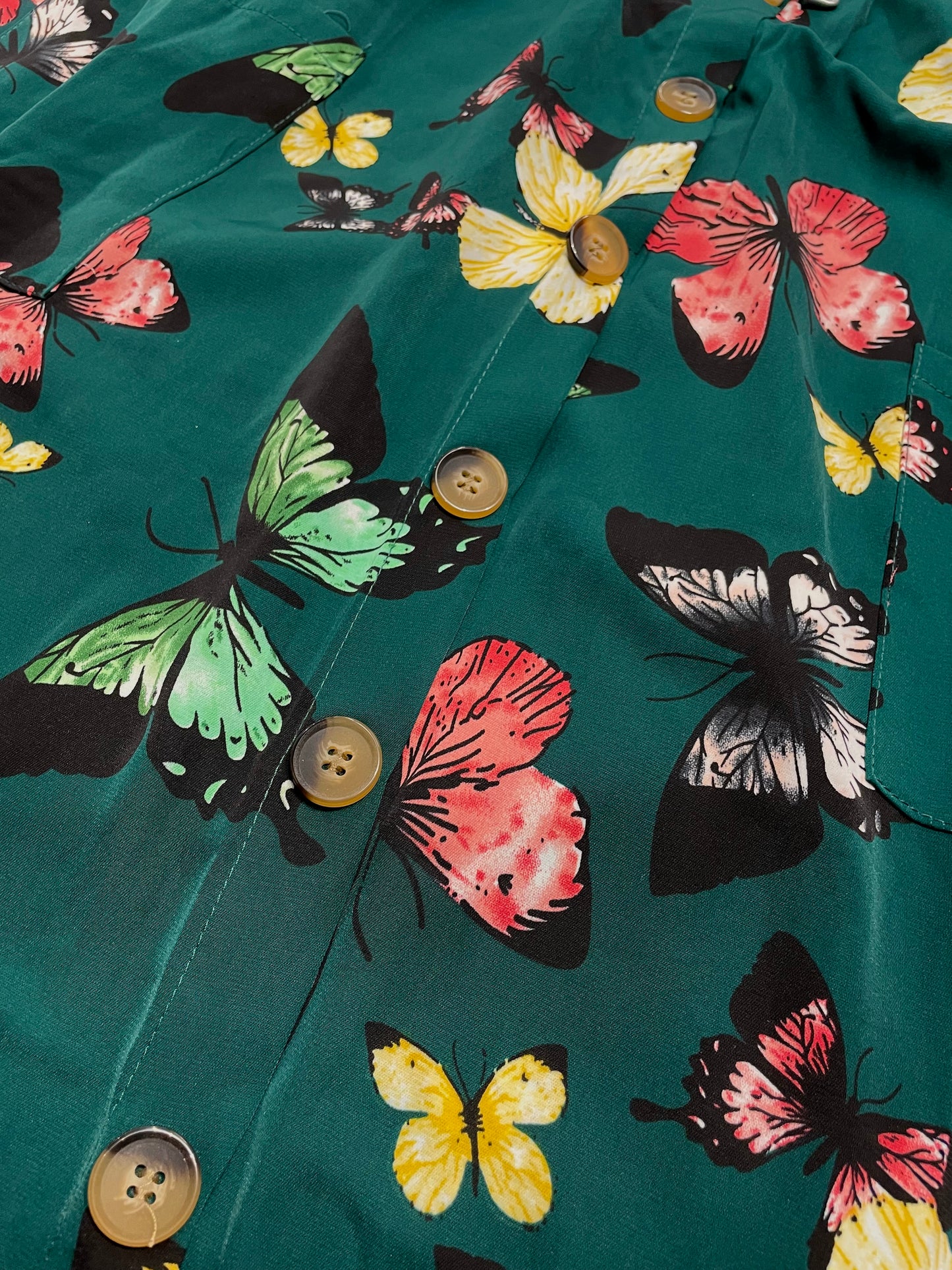 Out Of Town Dress Butterfly Green