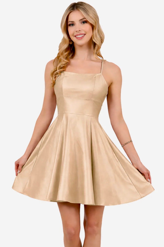 Lauren Dress in Champagne