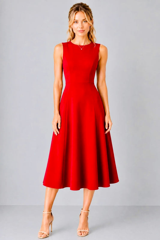 Poise & Grace Dress Red