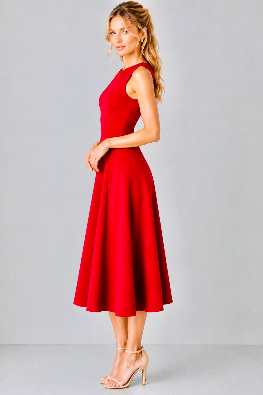 Poise & Grace Dress Red
