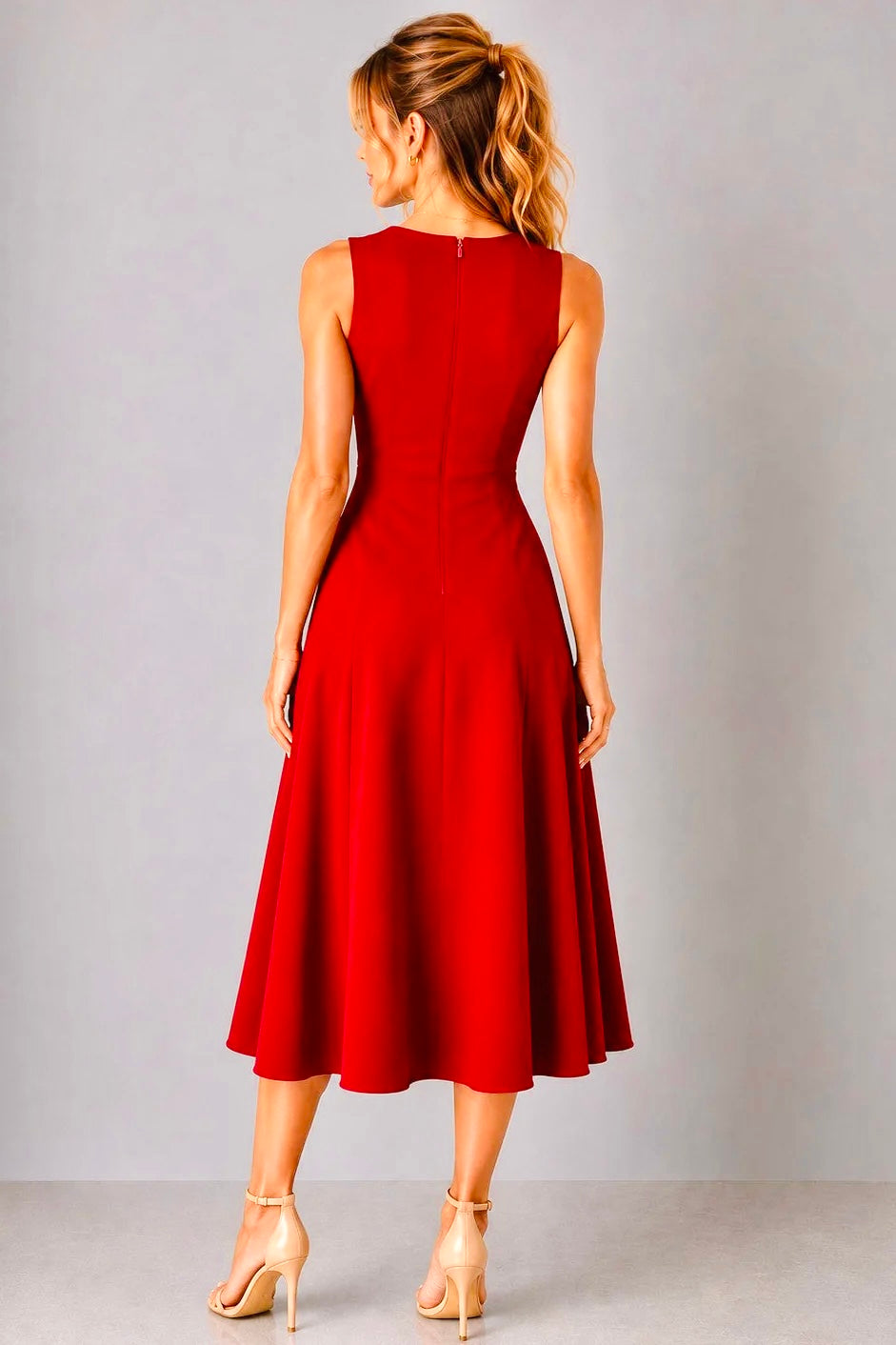 Poise & Grace Dress Red