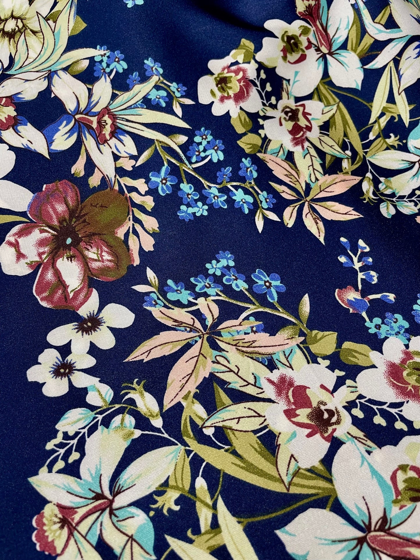 Just Visiting Dress - Blue Floral