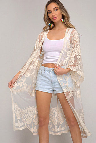 Fortune Teller Kimono in Ivory