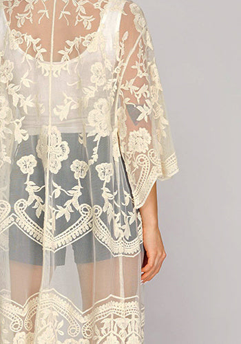 Fortune Teller Kimono in Ivory