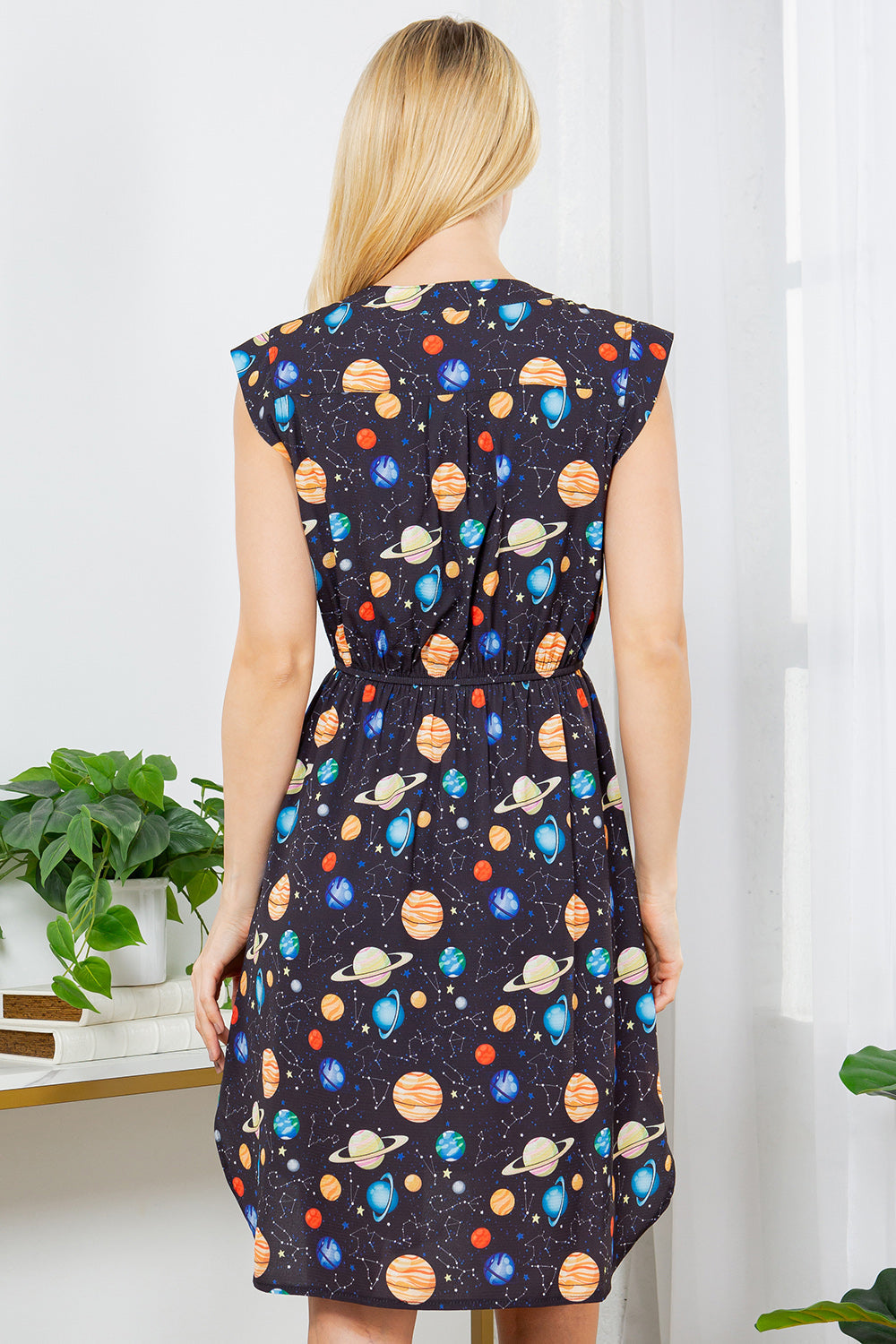 PRE-ORDER: French Cafe Dress in Planets
